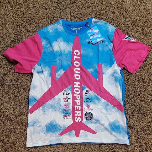 Born Fly Cloud Hoppers Shirt Men's Size 3XL - Picture 1 of 5